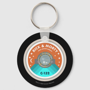 RICK AND MORTY™   Outer Space Patches Pattern Keychain