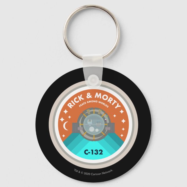 RICK AND MORTY™ | Outer Space Patches Pattern Keychain (Front)