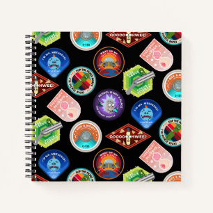 RICK AND MORTY™   Outer Space Patches Pattern Notebook