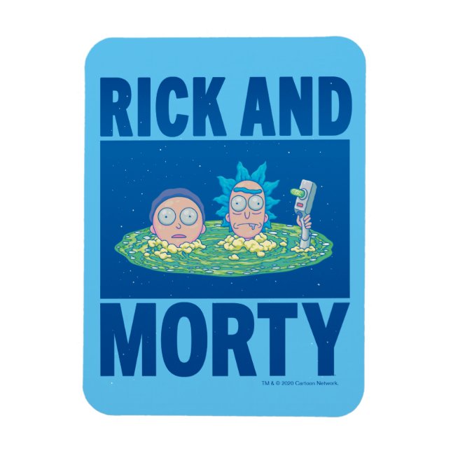 RICK AND MORTY™ | Peeking Through Portal Magnet (Vertical)