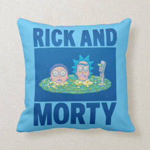 RICK AND MORTY™ Peeking Through Portal Throw Pillow