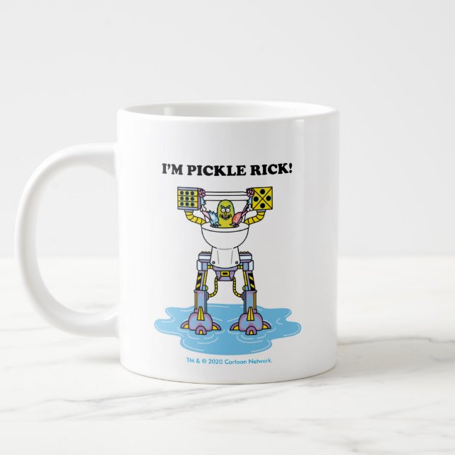RICK AND MORTY™ | Pickle Rick Toilet Mech Large Coffee Mug (Left)