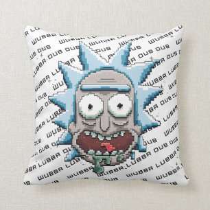 RICK AND MORTY™   Pixelverse Rick Drooling Head Throw Pillow