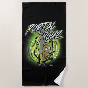 Rick and Morty - Portal Boyz Beach Towel