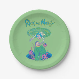RICK AND MORTY™   Portal Rescue Paper Plate