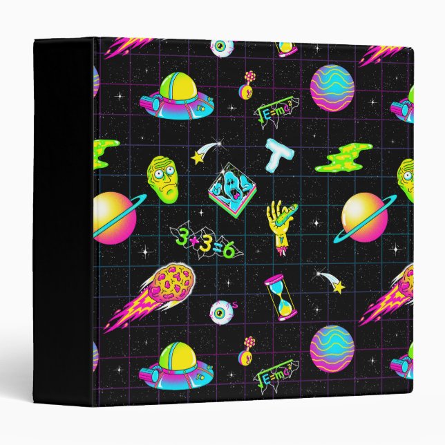 RICK AND MORTY™ | Psychedelic Season 3 Pattern Binder (Front/Spine)