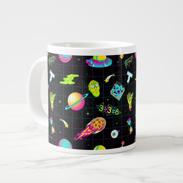 RICK AND MORTY™ | Psychedelic Season 3 Pattern Large Coffee Mug (Front Left)