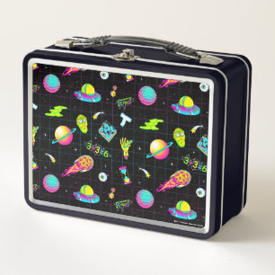 RICK AND MORTY™   Psychedelic Season 3 Pattern Metal Lunch Box