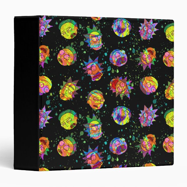 RICK AND MORTY™ | Psychedelic Swirl Pattern Binder (Front/Spine)