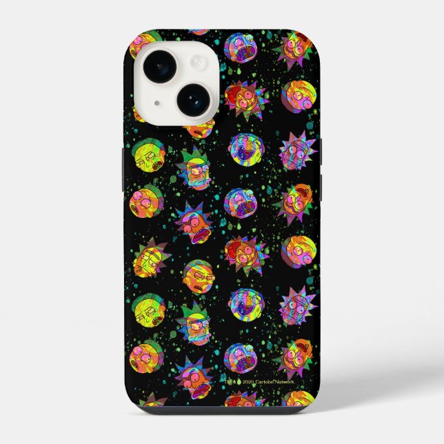 RICK AND MORTY™ | Psychedelic Swirl Pattern iPhone Case (Back)