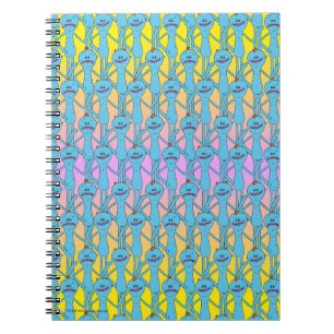 RICK AND MORTY™   Rainbow Mr. Meeseeks Pattern Notebook