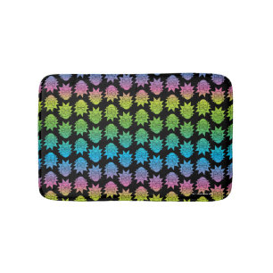 RICK AND MORTY™   Rainbow Rick Head pattern Bath Mat