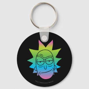 RICK AND MORTY™   Rainbow Rick Head pattern Keychain