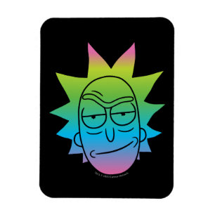 RICK AND MORTY™   Rainbow Rick Head pattern Magnet