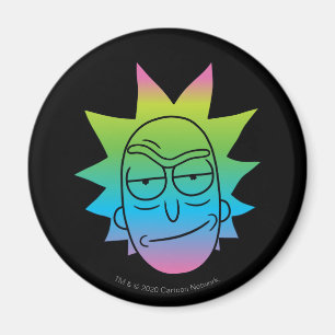 RICK AND MORTY™   Rainbow Rick Head pattern Magnet