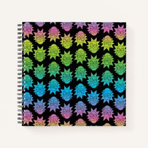 RICK AND MORTY™   Rainbow Rick Head pattern Notebook