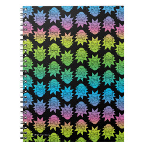 RICK AND MORTY™   Rainbow Rick Head pattern Notebook