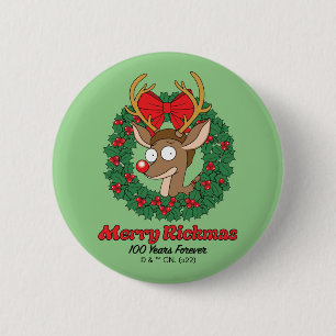Rick and Morty   Reindeer Morty Merry Rickmas 2 Inch Round Button