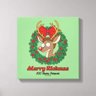 Rick and Morty   Reindeer Morty Merry Rickmas Canvas Print