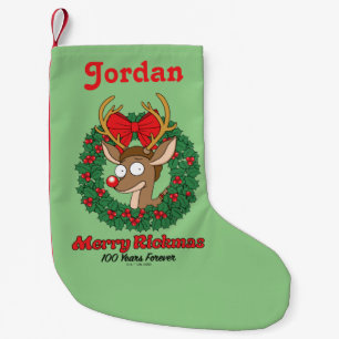Rick and Morty Reindeer Morty Merry Rickmas Small Christmas Stocking