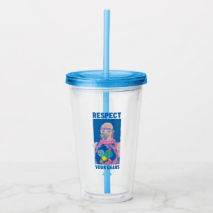RICK AND MORTY™ Respect Your Gears Acrylic Tumbler