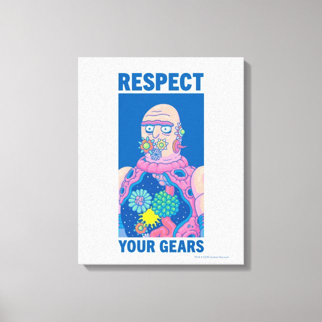 RICK AND MORTY™ | Respect Your Gears Canvas Print (Front)