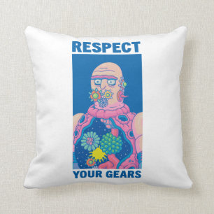 RICK AND MORTY™   Respect Your Gears Throw Pillow