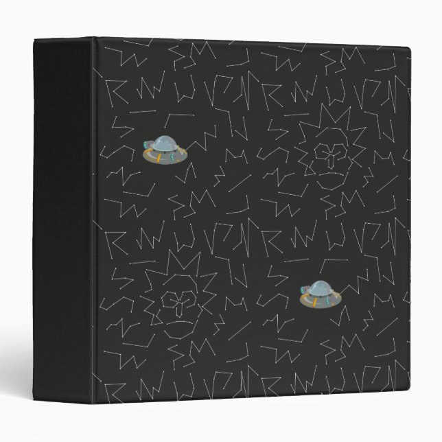 RICK AND MORTY™ | Rick Constellation Pattern Binder (Front/Spine)