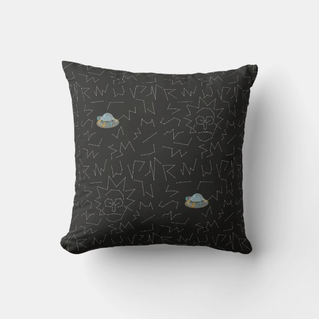 RICK AND MORTY™ | Rick Constellation Pattern Throw Pillow (Front)