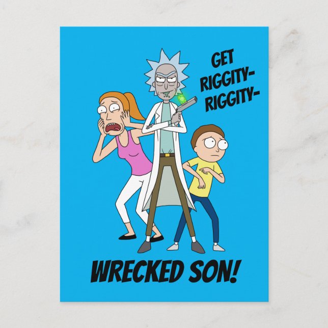 RICK AND MORTY™ | Rick, Morty, and Summer Invitation Postcard (Front)