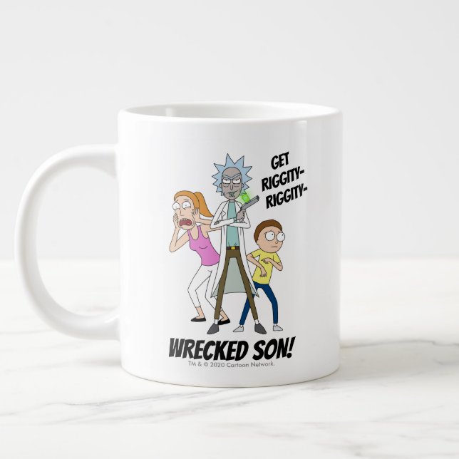 RICK AND MORTY™ | Rick, Morty, and Summer Large Coffee Mug (Left)