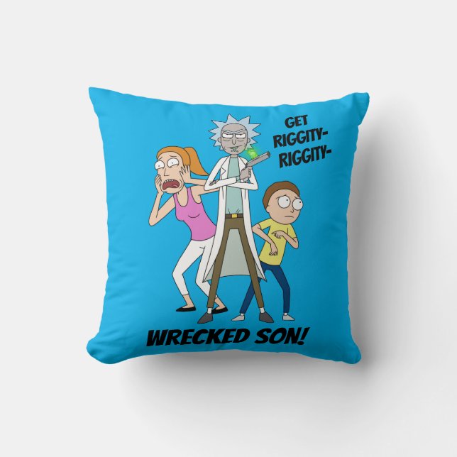 RICK AND MORTY™ | Rick, Morty, and Summer Throw Pillow (Front)