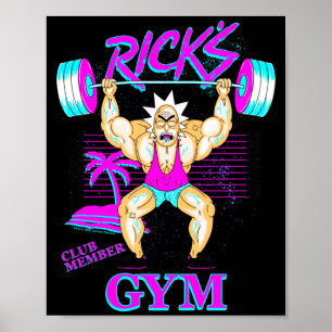 Rick And Morty Ricks Gym Club Member  Poster