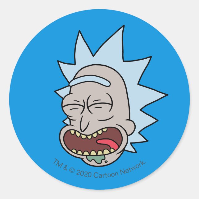 RICK AND MORTY™ | Rick's Moods Classic Round Sticker (Front)