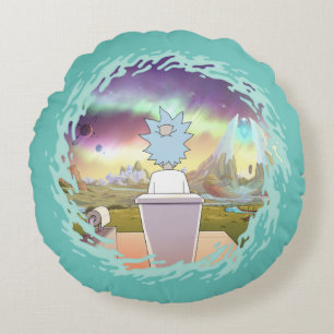RICK AND MORTY™ Rick's Private Place Round Pillow