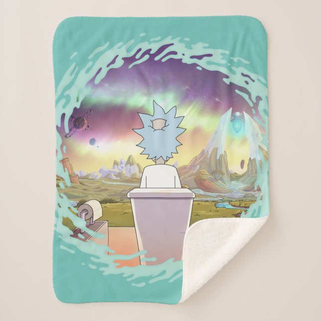 RICK AND MORTY™ | Rick's Private Place Sherpa Blanket (Front)