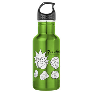 RICK AND MORTY™   Smith Family Head Pattern 532 Ml Water Bottle