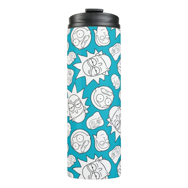 RICK AND MORTY™ | Smith Family Head Pattern Thermal Tumbler (Front)