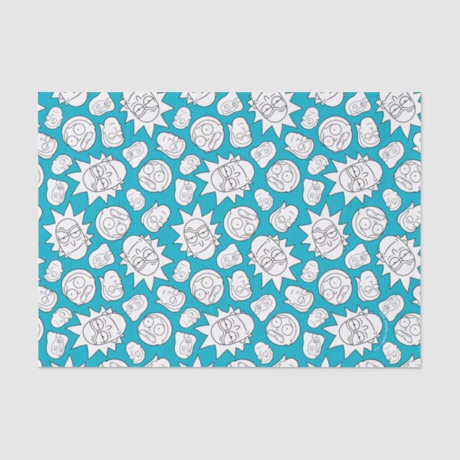RICK AND MORTY™ | Smith Family Head Pattern Tissue Paper (Front)