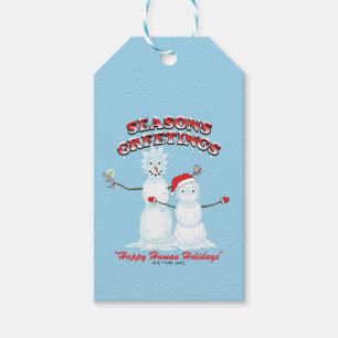 Rick and Morty   Snowmen Season's Greetings Gift Tags