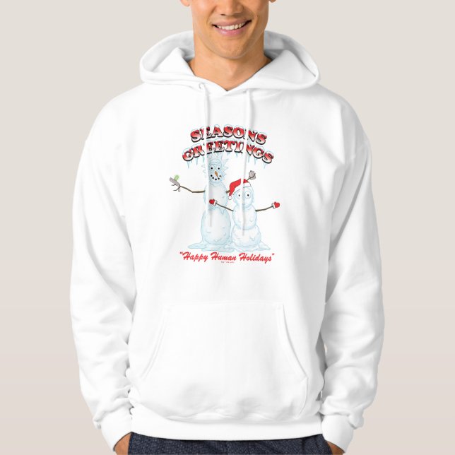 Rick and Morty | Snowmen Season's Greetings Hoodie (Front)