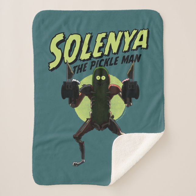 RICK AND MORTY™ | Solenya - The Pickle Man Sherpa Blanket (Front)