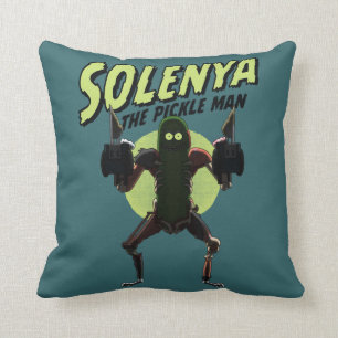RICK AND MORTY™   Solenya - The Pickle Man Throw Pillow