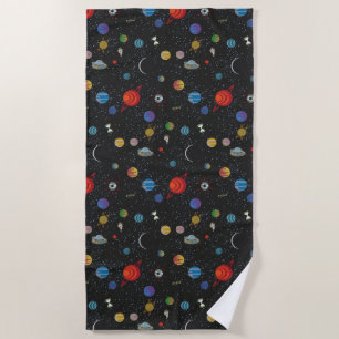 RICK AND MORTY™ Space Pattern Beach Towel