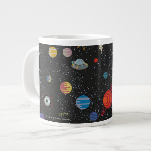 RICK AND MORTY™   Space Pattern Large Coffee Mug