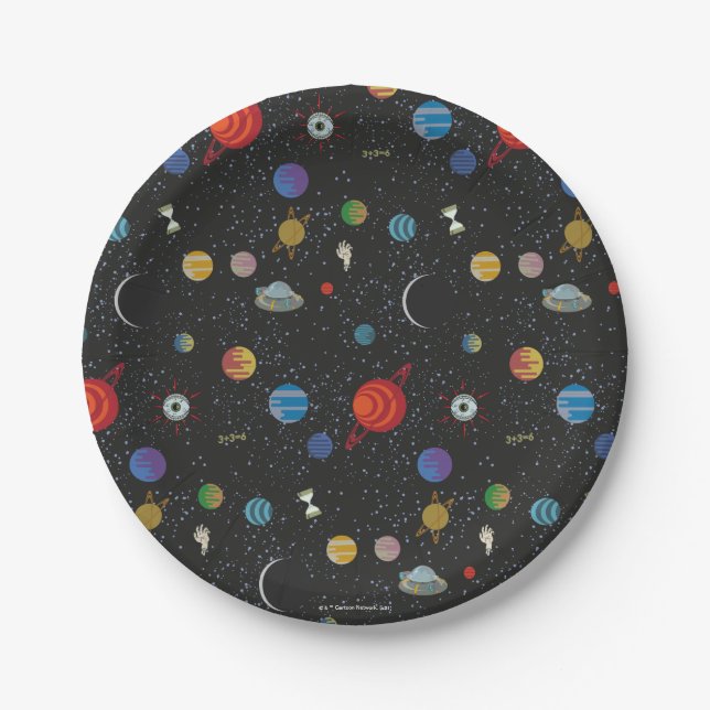 RICK AND MORTY™ | Space Pattern Paper Plate (Front)