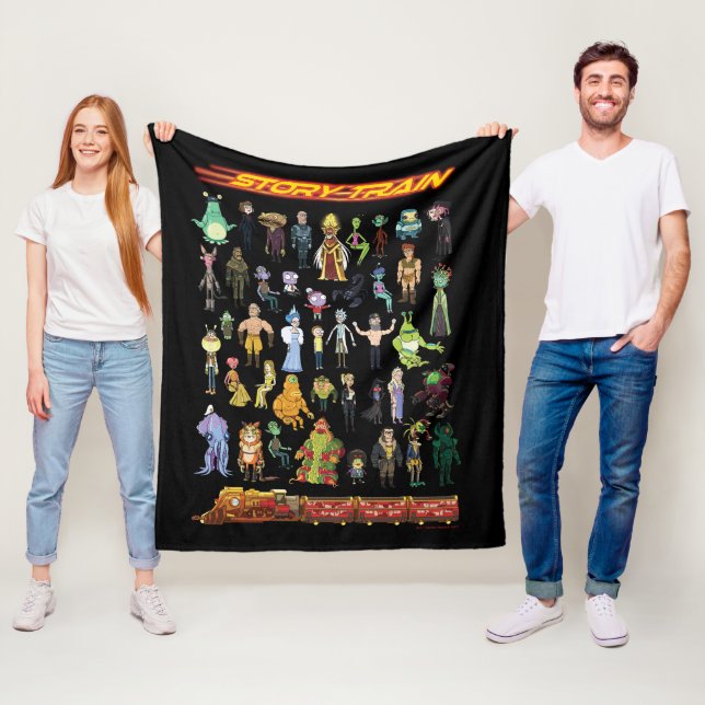 RICK AND MORTY™ | Story Train Fleece Blanket (In Situ)
