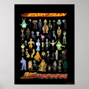 RICK AND MORTY™ Story Train Poster