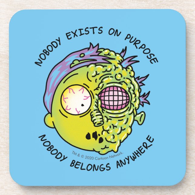 RICK AND MORTY™ | Stylized Morty Fly Quote Coaster (Front)