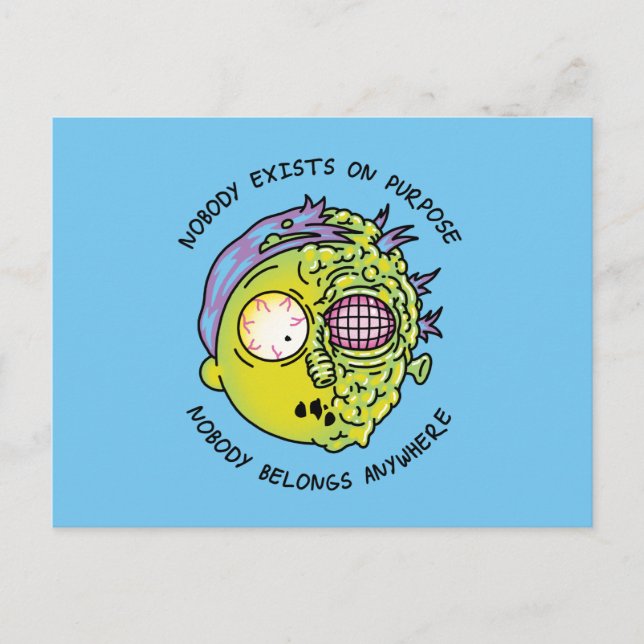 RICK AND MORTY™ | Stylized Morty Fly Quote Invitation Postcard (Front)